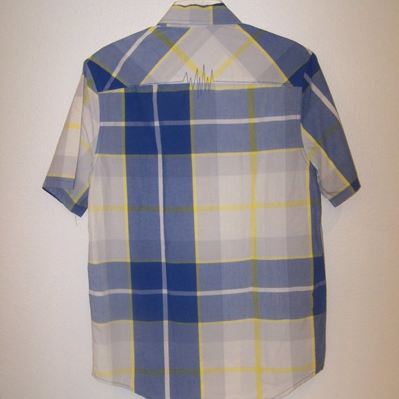 THE HUNDREDS PLAID CASUAL DRESS SHIRT S3556 - Picture 8 of 13